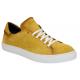 Duca Di Matiste "Cremona" Yellow Genuine Italian Suede Leather Sneakers.